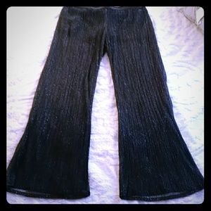 Sheer glittery dress pants